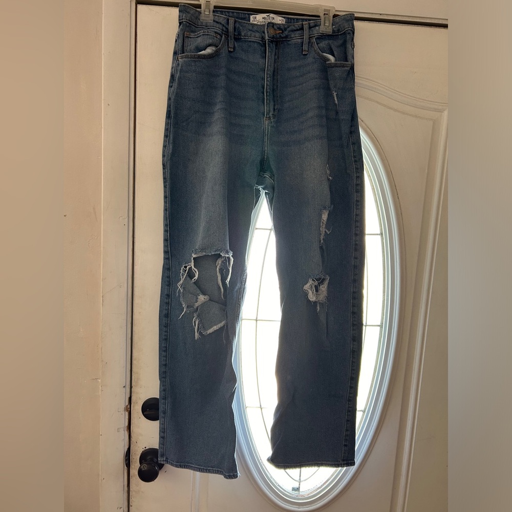 American Eagle high waisted ripped jeans